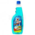 Средство для стекол и зеркал Золушка Чистые Окна со спиртом, сменный блок (500 мл)