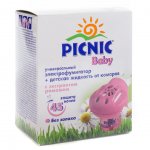 Электрофумигатор Picnic Baby + жидкость от комаров Picnic Baby 45 ночей