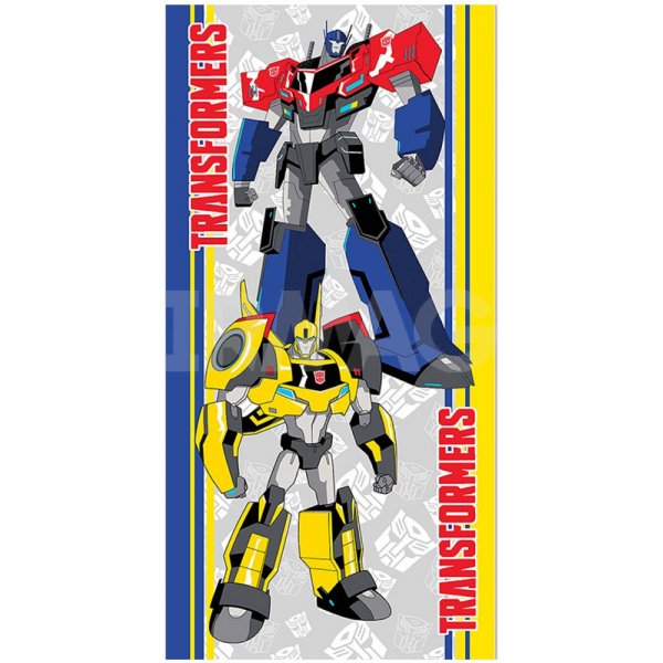 Полотенце махровое Hasbro Трансформеры (33х70 см) - серое