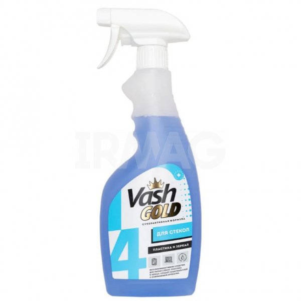 Средство для мытья стекол, пластика и зеркал Vash Gold (500 мл)