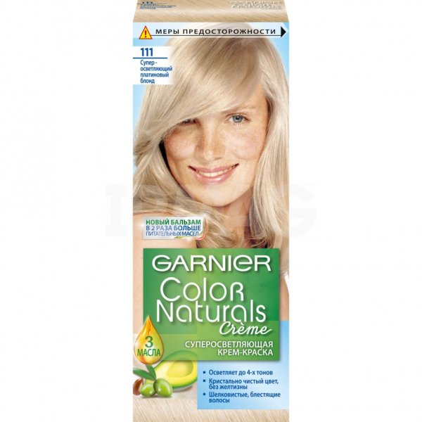 Крем-краска для волос Garnier Color Naturals (110 мл) - 111 платиновый блондин