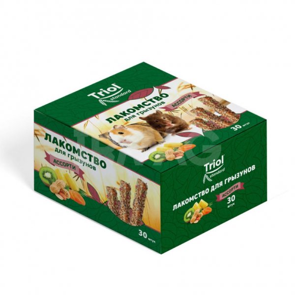 Лакомство для грызунов Triol Ассорти (30 шт)