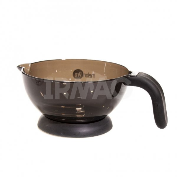 Чаша для красителя Melon Pro с носиком и прорезиненным дном Черная (360 мл)