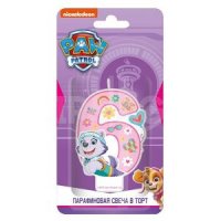 Свеча в торт ND Play Щенячий патруль Парафиновая для девочек