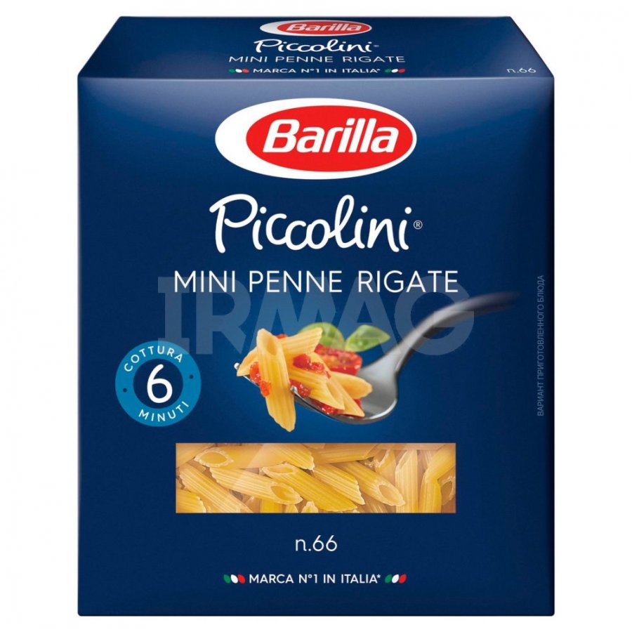 Макаронные изделия Barilla Piccolini Penne Rigate Mini паста пенне ригате  мини (450 г) - IRMAG.RU