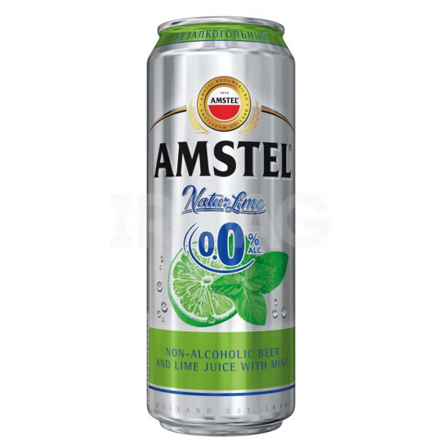 Напиток пивной Amstel Natur Lime безалкогольный Лайм и мята (430 мл) -  IRMAG.RU