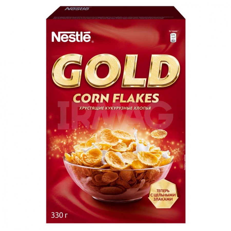 Готовый завтрак Nestle Gold Corn Flakes кукурузные хлопья (330 г) - IRMAG.RU