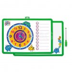 Доска для рисования Kribly Boo с часами и маркером