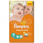 Подгузники Pampers Sleep&Play (4) Maxi 7-14 кг (68 шт)