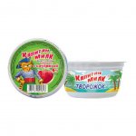 Паста творожная Янта Капитан Милк Творожок пастеризованная с клубникой (150 г)