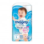 Подгузники-трусики Moony (L) 9-14 кг для мальчиков new (44 шт.)