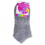 Носки женские Milano Socks хлопок короткие N-030, размер 36-40 серые №16
