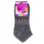 Носки женские Milano Socks хлопок короткие N-030, размер 36-40 темно-серые №16