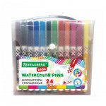 Фломастеры Brauberg Kids утолщенные в портфельчике (24 цв.)