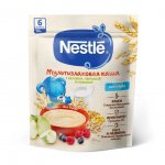 Каша молочная Nestle с 6 мес. мультизлаковая с яблоком, черникой и малиной (200 г)