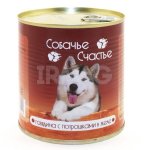 Корм для собак Собачье счастье Говядина с потрошками (750 г)