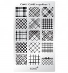 Пластина для стемпинга Konad Square Image Plate 13