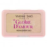 Палетка хайлайтеров для лица Vivienne Sabo Merci Gloire d'amour (6 г)