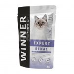 Корм влажный для кошек Winner Expert Renal при заболевании почек (80 г)