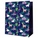 Пакет подарочный Meshu ламинированный Новогодние игрушки (26 х 32 х 12 см)