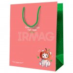 Пакет подарочный Meshu ламинированный Тут был кот (18 х 23 х 10 см)