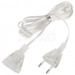 Удлинитель для электрогирлянд Золотая сказка прозрачный шнур (3 м)