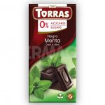 Шоколад темный Torras с Мятой, без сахара (75 г)