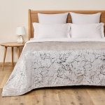 Плед велсофт Fine Line полиэстер Серый с серебром (220 х 200 см)