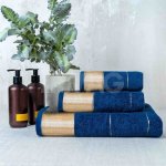 Полотенце махровое Fine Line Бордюр Шик Глубокое море (50 x 90 см)