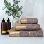 Полотенце махровое Fine Line Бордюр Шик Тауп (70 x 130 см)