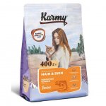 Корм сухой для кошек Karmy Hair&Skin Лосось (400 г)