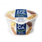 Йогурт Epica Simple Ваниль, злаки, лен и отруби 1,7% (130 г)