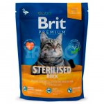 Корм сухой для кошек Brit Premium Sterilised для стерилизованных кошек Утка с курицей и печенью (800 г)