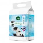 Подстилки для животных Triol Higiene впитывающие с угольным фильтром на липучках черные 600 х 600 мм (12 шт)