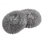 Губка для мытья посуды Рыжий кот SM-03 металл сетка (30 г х 2 шт)