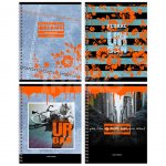 Тетрадь БиДжи Городские цветы спираль (48 л.)