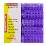 Бигуди пластиковые AMB с зажимом 25 мм (10 шт)