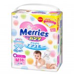 Подгузники-трусики Merries Walker (M) 6-10 кг (58 шт)