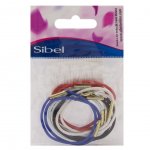Резинки для волос Sibel 9311133 цветные, 45 мм (10 шт)