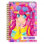 Скетчбук на гребне Проф-Пресс My Art Аниме Сладкие мечты (64 л)